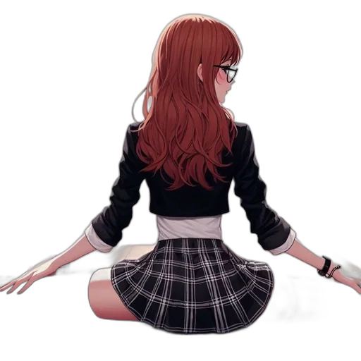 dress, jacket, hair, sword transparent PNG cut-out