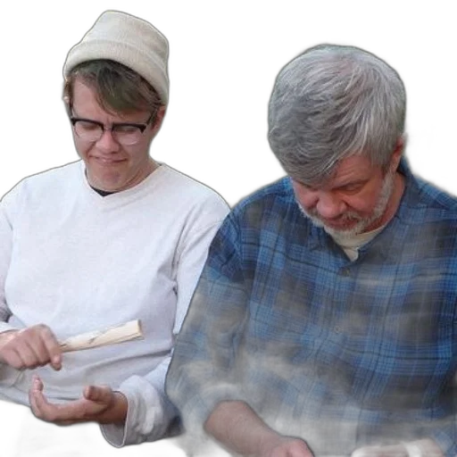 staff, food, fire, two transparent PNG cut-out