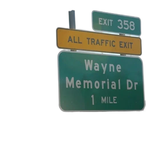 highway, sign, indicates, next transparent PNG cut-out