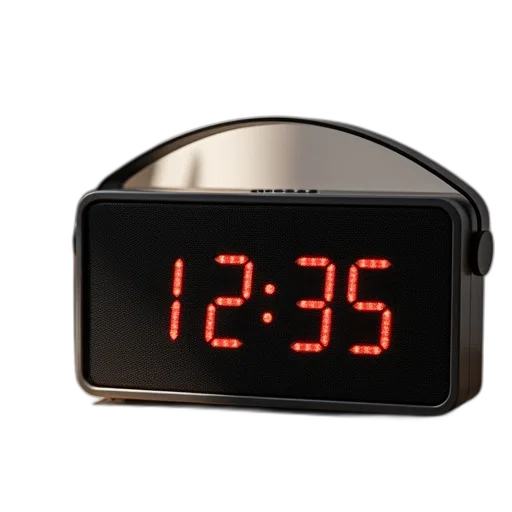 clock, radio, alarm, usb transparent PNG cut-out