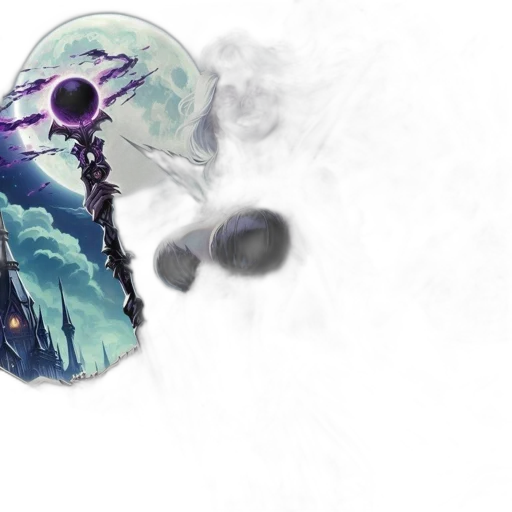 mask, jewelry, dragon, staff transparent PNG cut-out