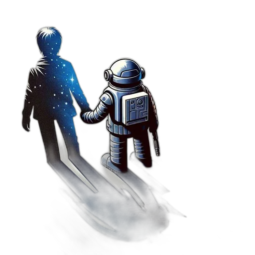 robot, concept art, pixel art, comic book art transparent PNG cut-out