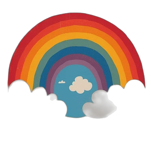 umbrella, hat, colorful, pastel transparent PNG cut-out