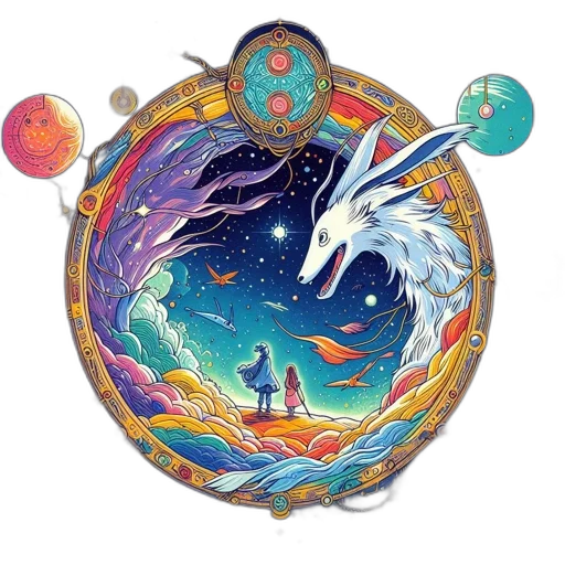 fantasy art, concept art, outer space, ethereal transparent PNG cut-out