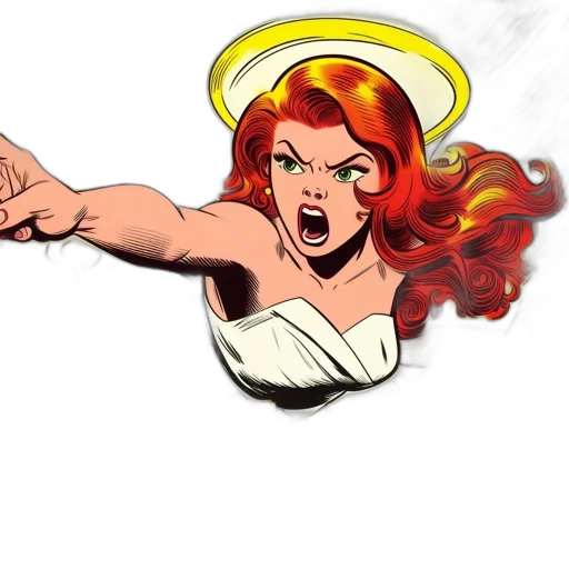 comic book art, concept art, cartoon, intense transparent PNG cut-out