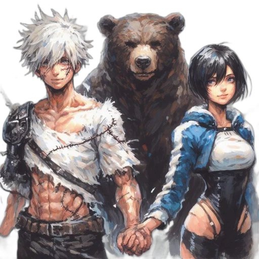 concept art, comic book art, fantasy art, pixel art transparent PNG cut-out