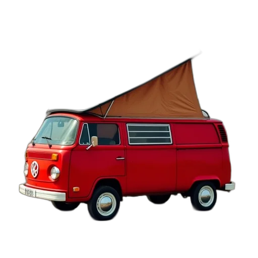car, umbrella, staff, 3d render transparent PNG cut-out