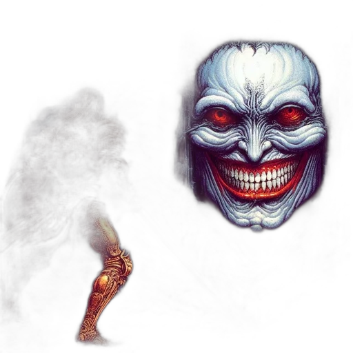 mask, face, creature, weapon transparent PNG cut-out