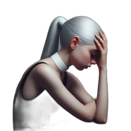 face, hair, jewelry, mask transparent PNG cut-out