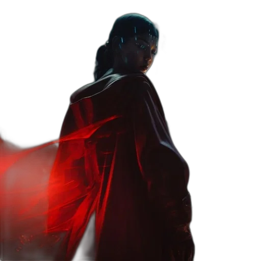jacket, sword, staff, concept art transparent PNG cut-out