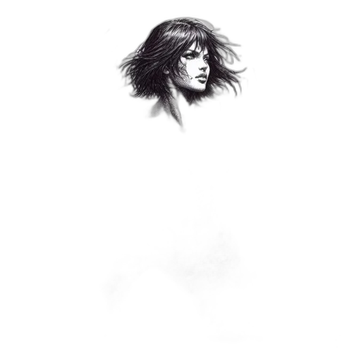 hair, face, creature, mask transparent PNG cut-out