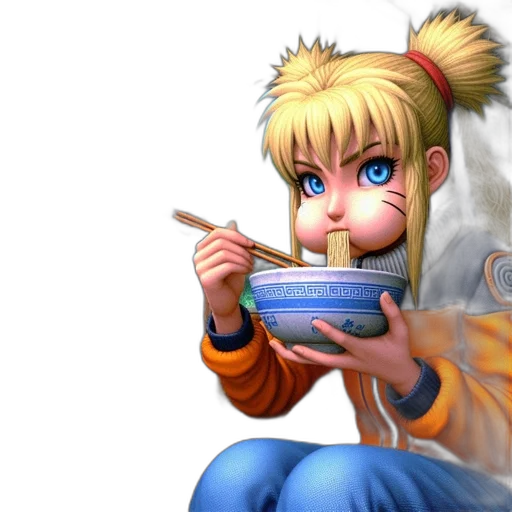 food, anime, concept art, 3d render transparent PNG cut-out