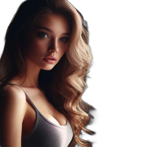 hair, dress, face, jewelry transparent PNG cut-out