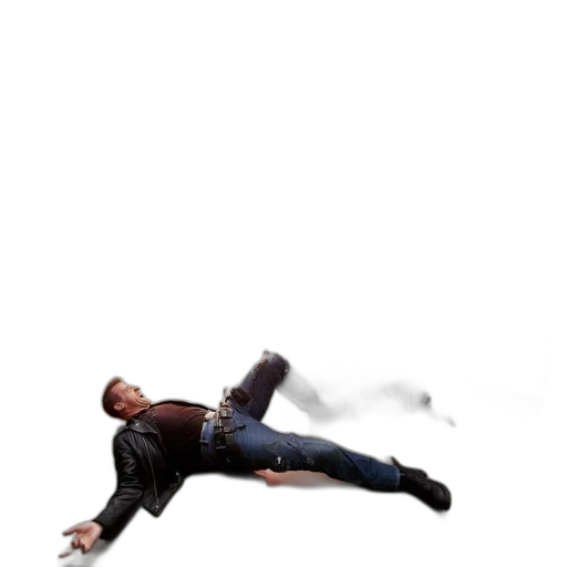 jacket, staff, shoes, creature transparent PNG cut-out
