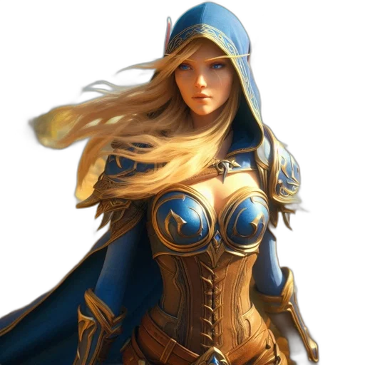 dress, fantasy art, concept art, comic book art transparent PNG cut-out