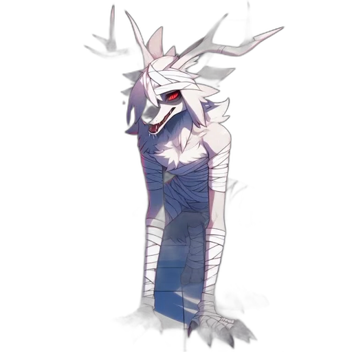 creature, crown, staff, animal transparent PNG cut-out