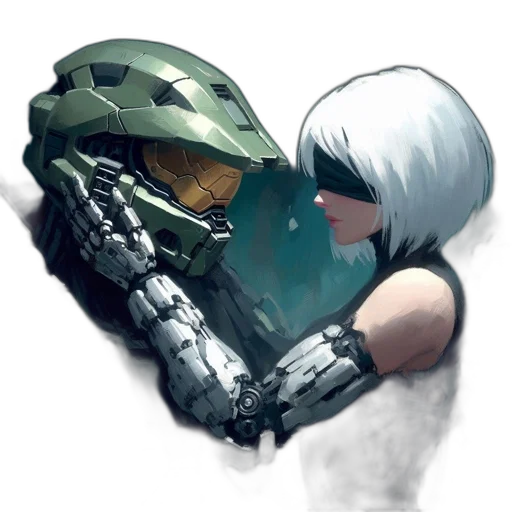 robot, weapon, face, mask transparent PNG cut-out