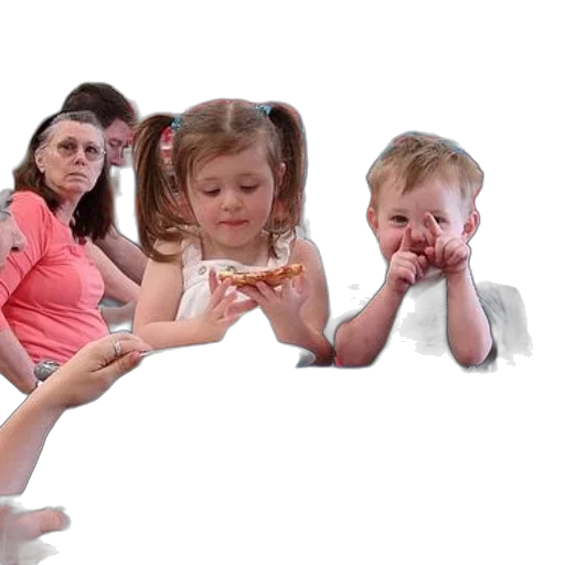 food, fire, young, girl transparent PNG cut-out