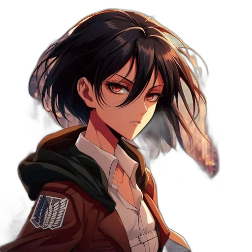 jacket, weapon, staff, face transparent PNG cut-out