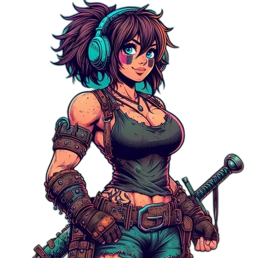 weapon, staff, cyberpunk, pixel art transparent PNG cut-out