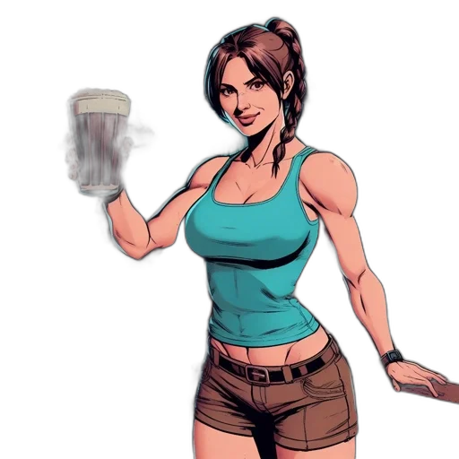 staff, comic book art, concept art, pixel art transparent PNG cut-out