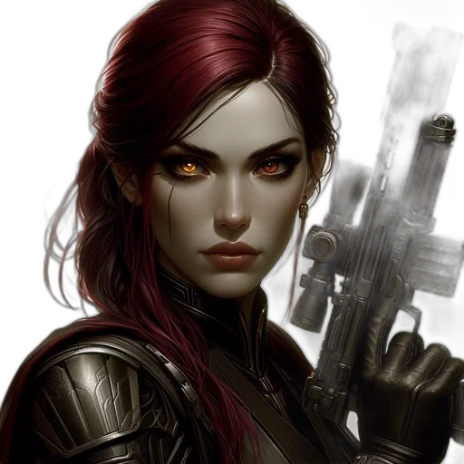 weapon, comic book art, concept art, cyberpunk transparent PNG cut-out