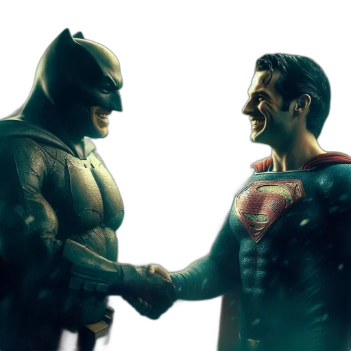 comic book art, concept art, 3d render, batman transparent PNG cut-out