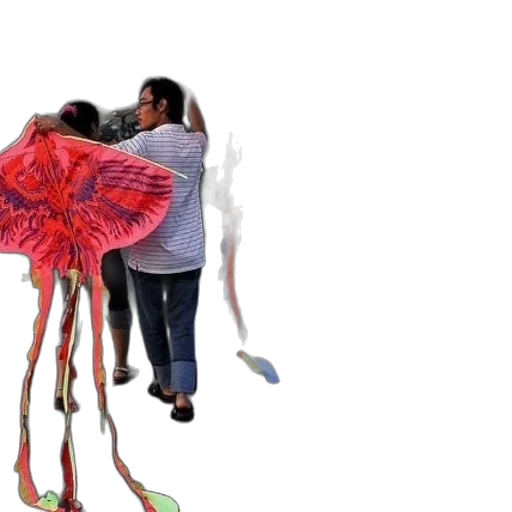 umbrella, dress, creature, hair transparent PNG cut-out