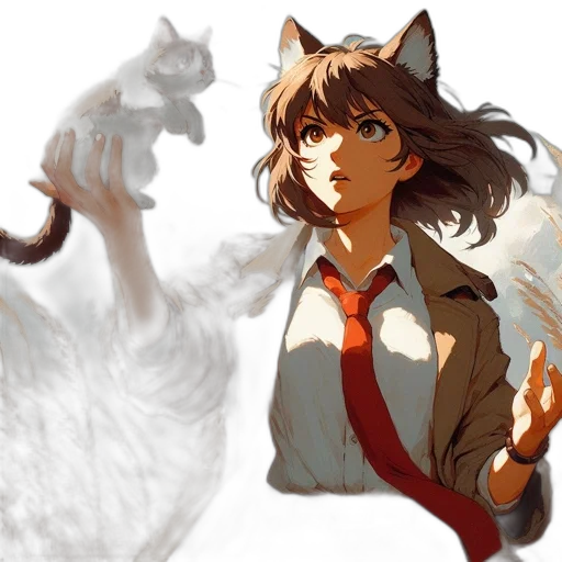 animal, concept art, anime, pixel art transparent PNG cut-out
