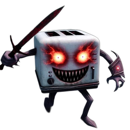 robot, staff, weapon, creature transparent PNG cut-out