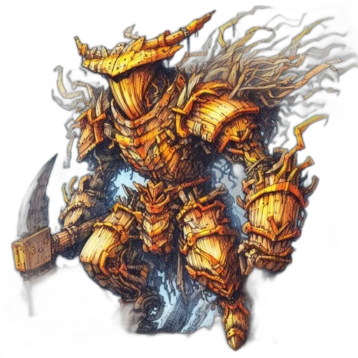 dragon, robot, staff, creature transparent PNG cut-out