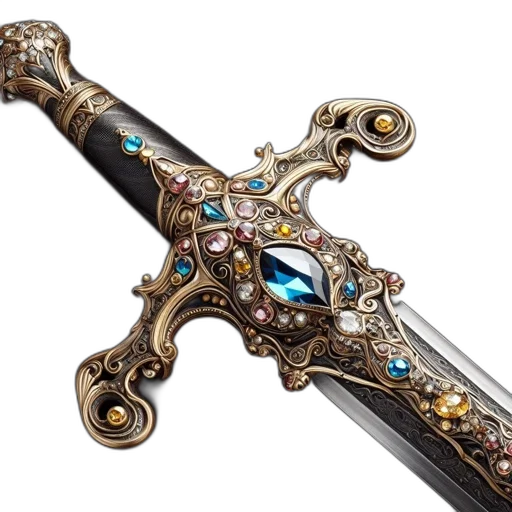sword, jewelry, weapon, staff transparent PNG cut-out