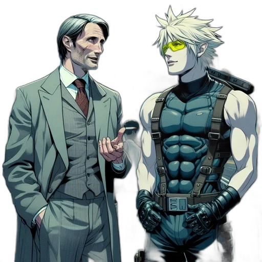 jacket, comic book art, concept art, cyberpunk transparent PNG cut-out