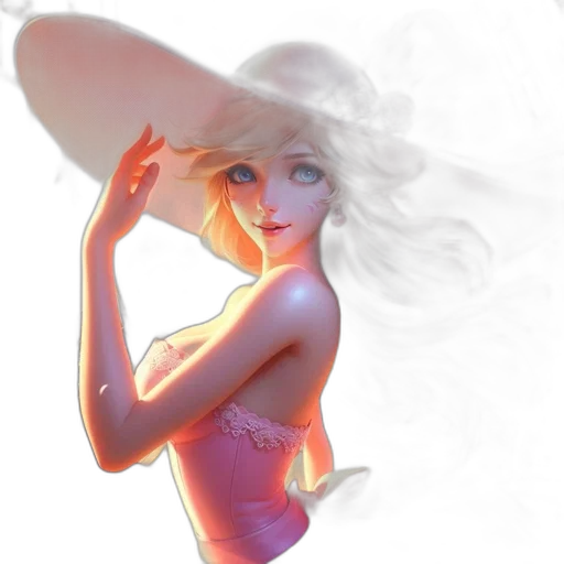 dress, hair, hat, crown transparent PNG cut-out