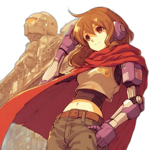 robot, weapon, sword, staff transparent PNG cut-out