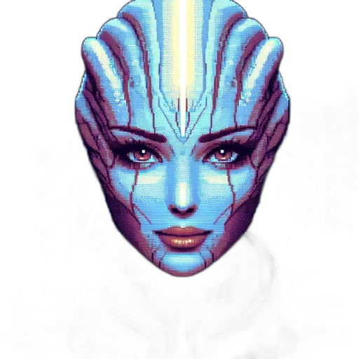 face, mask, creature, robot transparent PNG cut-out