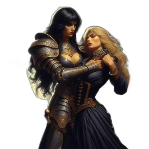 fantasy art, concept art, comic book art, photorealistic transparent PNG cut-out