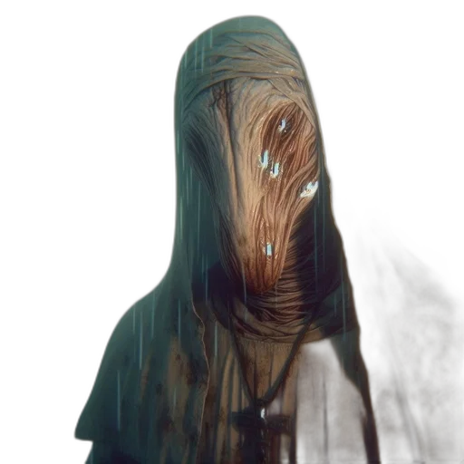 mask, hair, creature, face transparent PNG cut-out