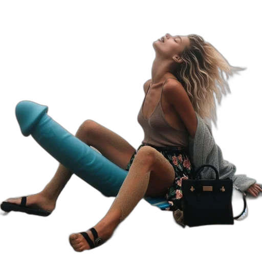umbrella, shoes, staff, bottle transparent PNG cut-out