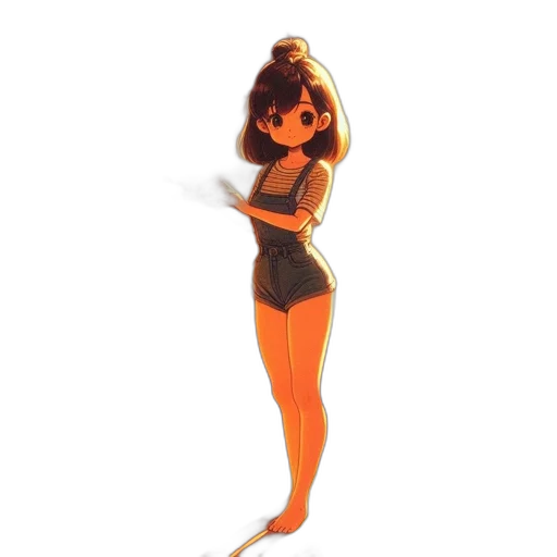 dress, staff, hair, mask transparent PNG cut-out