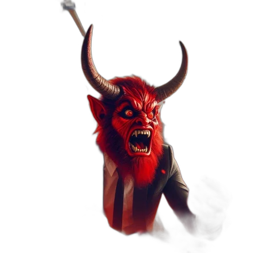 mask, dragon, creature, staff transparent PNG cut-out