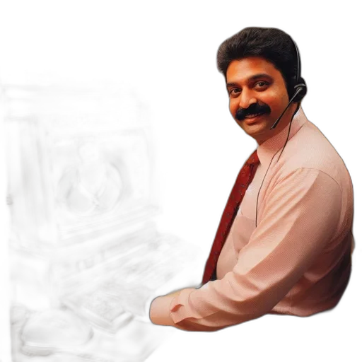 staff, furniture, face, photorealistic transparent PNG cut-out