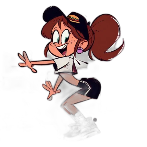 staff, hat, creature, cartoon transparent PNG cut-out