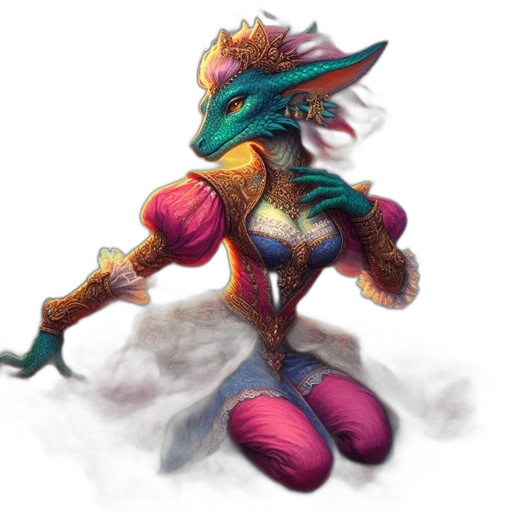 dragon, fantasy art, concept art, pixel art transparent PNG cut-out
