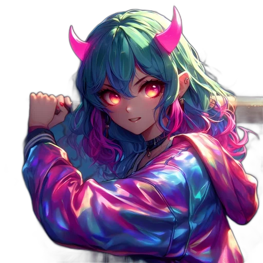 jacket, weapon, dragon, staff transparent PNG cut-out