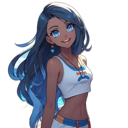staff, dress, face, anime transparent PNG cut-out