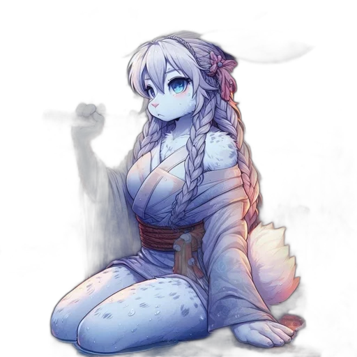 dragon, staff, dress, creature transparent PNG cut-out