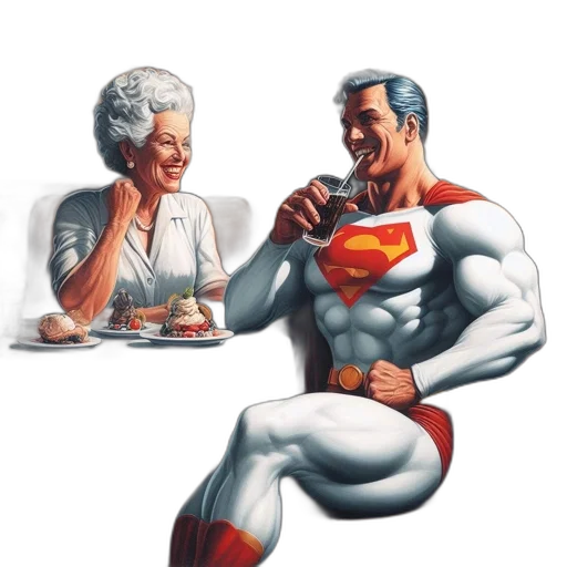 food, comic book art, concept art, photorealistic transparent PNG cut-out