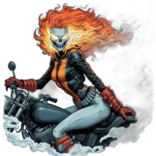 comic book art, concept art, fantasy art, fire transparent PNG cut-out