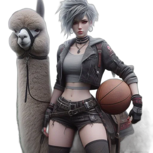 concept art, fantasy art, cyberpunk, comic book art transparent PNG cut-out